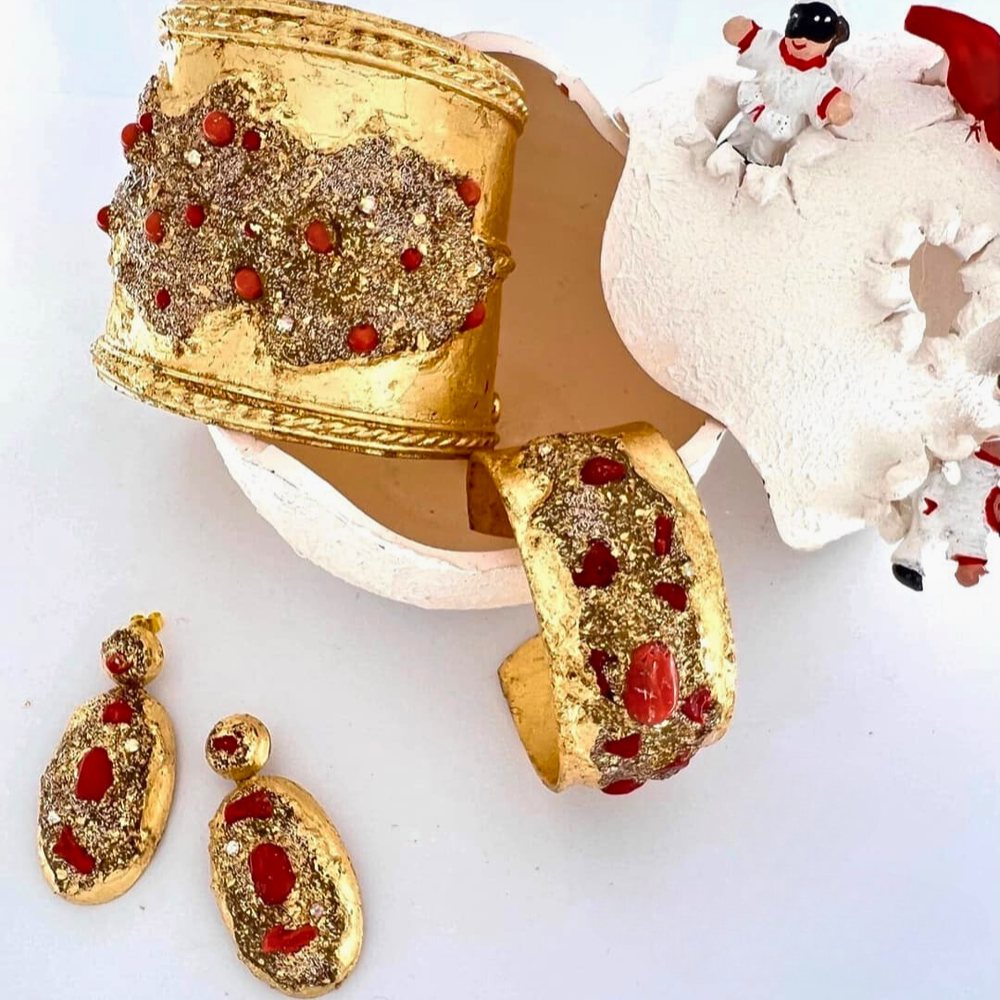 Goldarmreif & Ohrringe – Schmuck-Set bei Juwelier Stadler in Baden