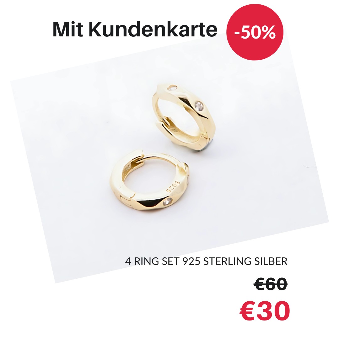 Creolen mit Zirkonia 925 Sterling Silber vergoldet – Clemoni, bis 50 % mit Kundenkarte bei Juwelier Stadler Baden