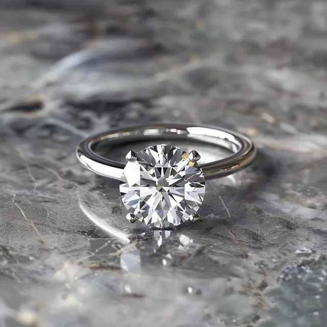 Solitärring in Weißgold – Verlobungsringe bei Juwelier Stadler in Baden