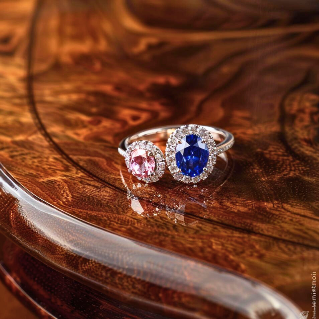 Farbstein-Ring mit Saphir – Farbstein-Ringe bei Juwelier Stadler in Baden