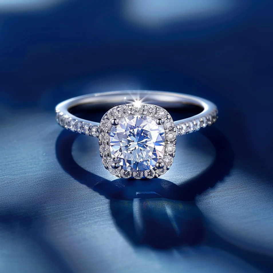 Brillant-Halo-Ring – Verlobungsringe bei Juwelier Stadler in Baden